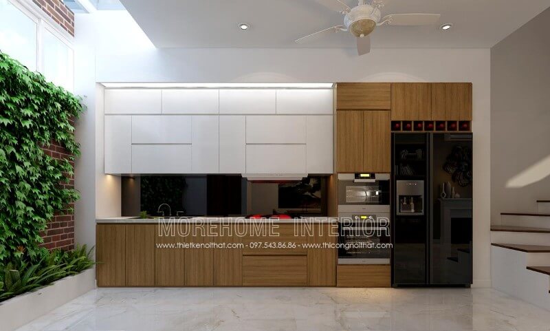 Thiết kế tủ bếp hiện đại với đầy đủ công năng đáp ứng mọi nhu cầu tiện nghi và đẳng cấp của gia chủ Thiết kế và sản xuất tủ bếp đẹp