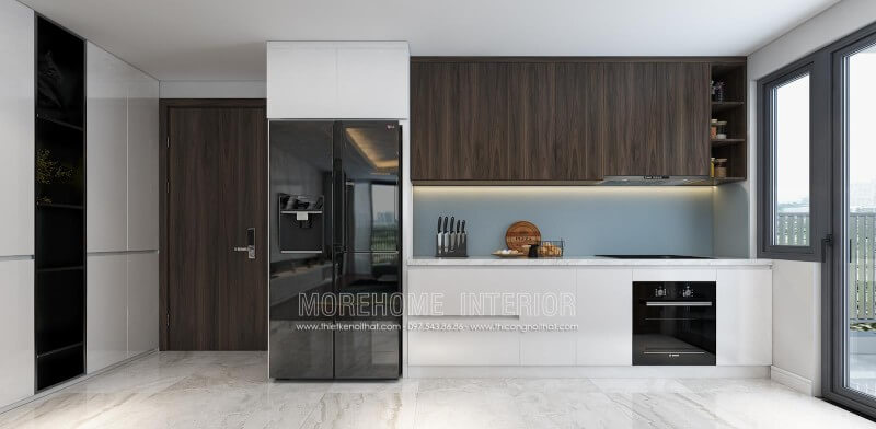 Nội thất phòng bếp sang trọng và tiện nghi với mẫu tủ bếp gỗ công nghiệp Thiết kế và sản xuất tủ bếp đẹp